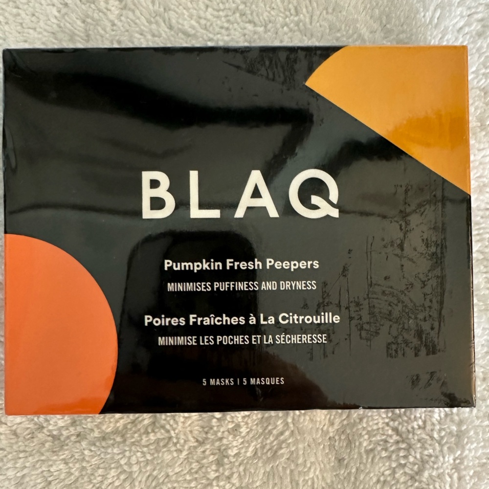 Blaq pumpkin eye masks